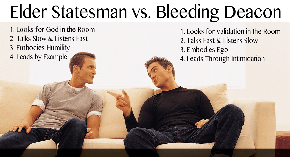Difference Between and Elder Statesman and a Bleeding Deacon