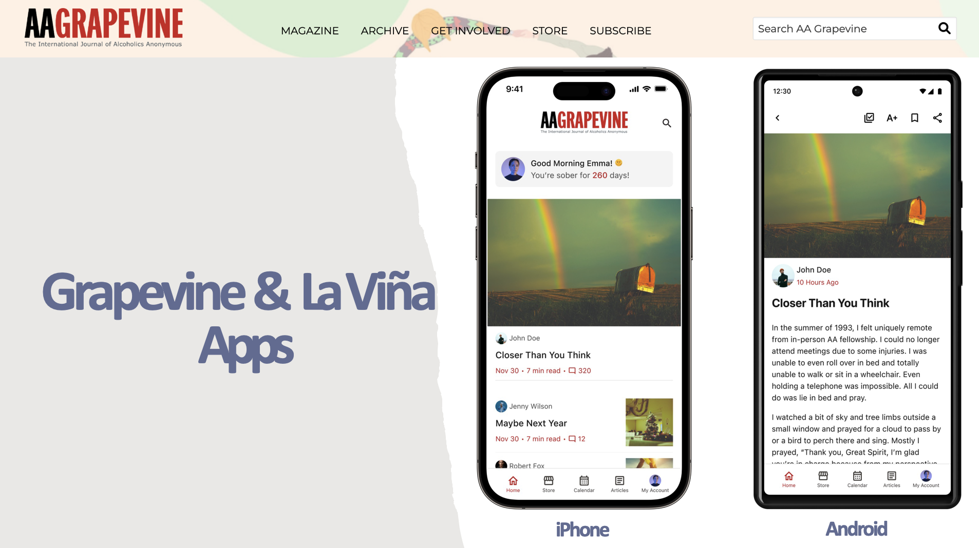 NEW Grapevine & La Viña Apps